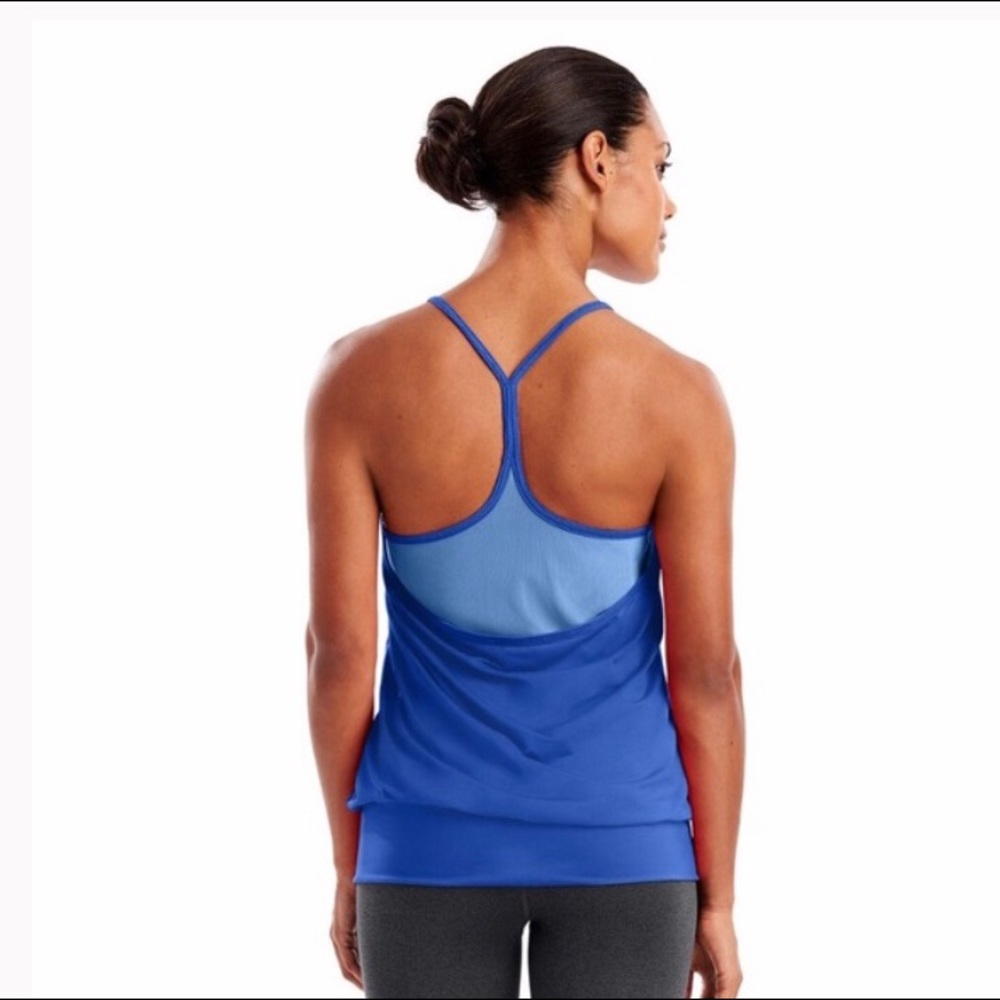 Champion strappy workout tank flight blue NWT